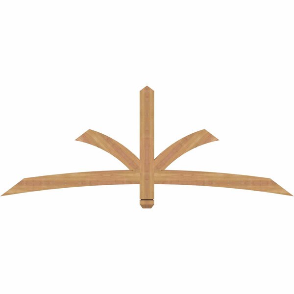Ekena Millwork Davenport Timber Gable Bracket, Western Red Cedar, 72"W x 27"H x 1 1/2"D x 3 1/2"F, 9/12 Pitch GBW072X27X0204DAV00SWR - main
